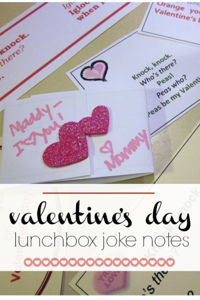 valentines day lunchbox joke notes