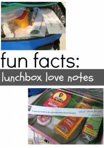 fun facts lunchbox love notes