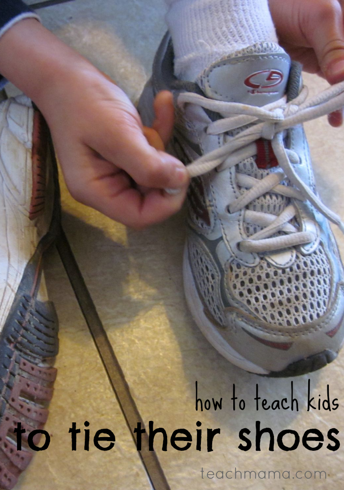 when do kids learn to tie their shoes