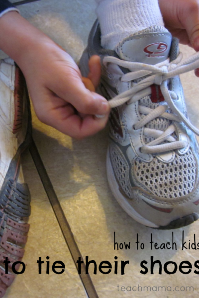 how to teach kids to tie their shoes