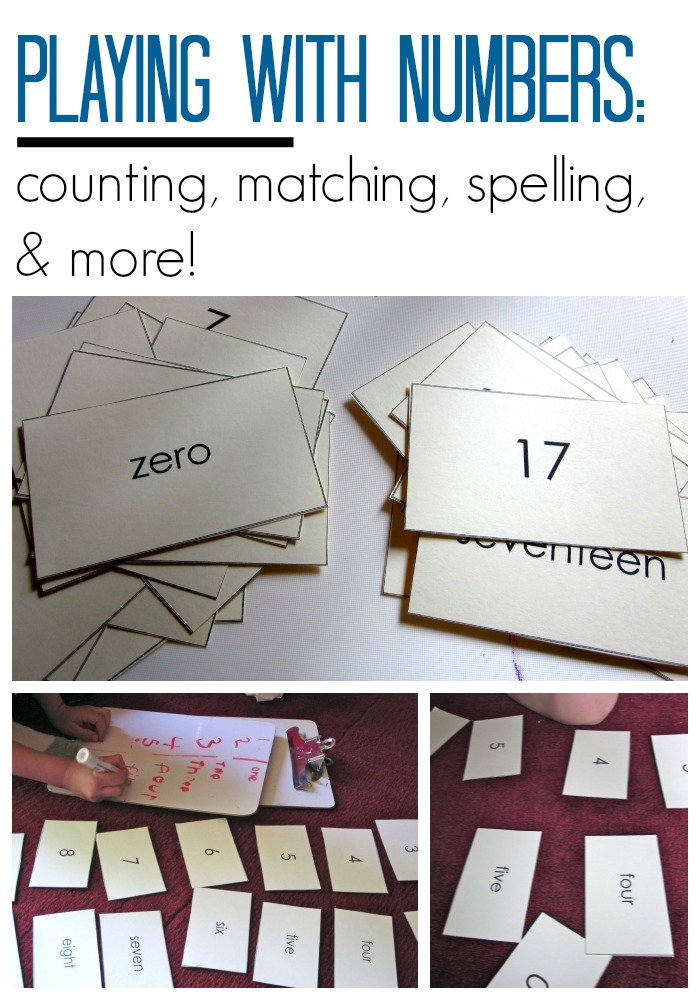 playing with numbers: counting, matching, spelling, and more!