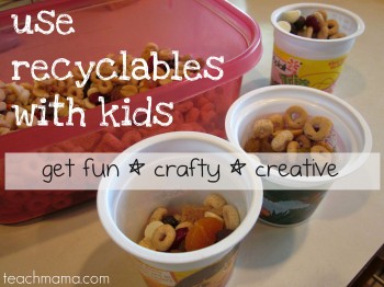 Use Recyclables With Kids Cover