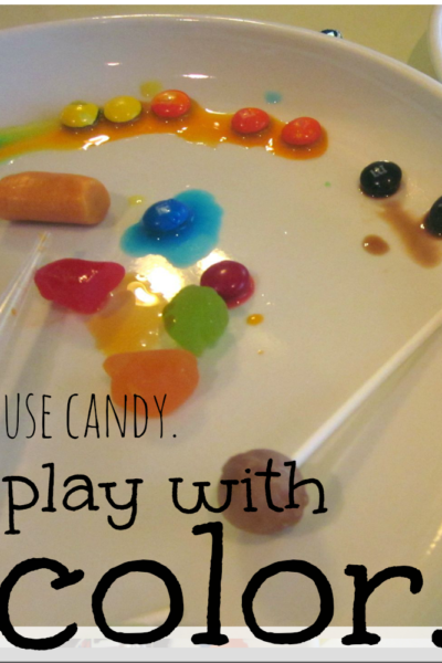 play with candy and color
