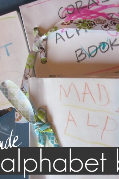 homemade alphabet book | early literacy | teachmama.com