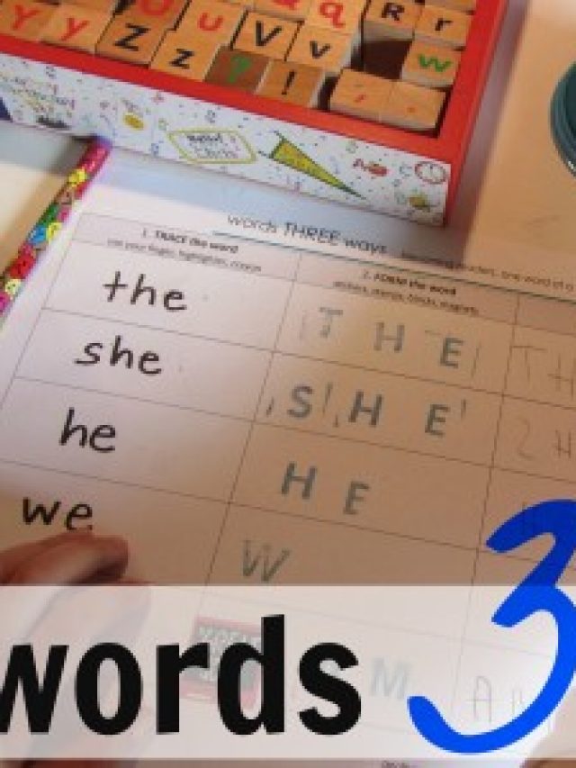 words 3 ways: learning sight words for kindergarten Story