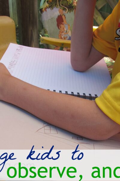 how to get kids to stop, observe and write