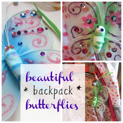 beautiful backpack butterflies