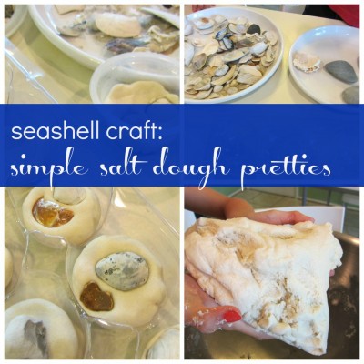 seashell craft: salt dough pretties
