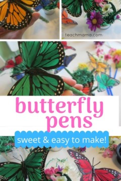 butterfly pens