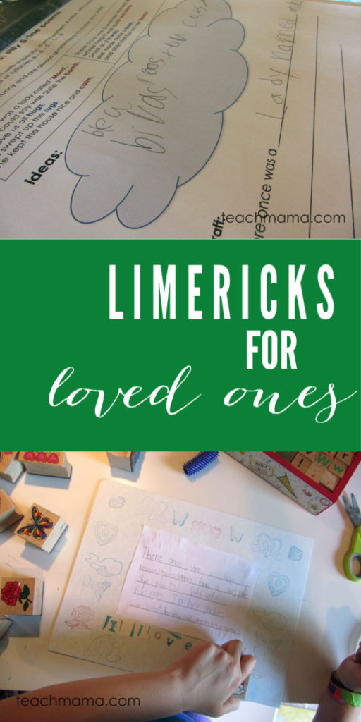 LIMERICKS FOR LOVED ONES COVER