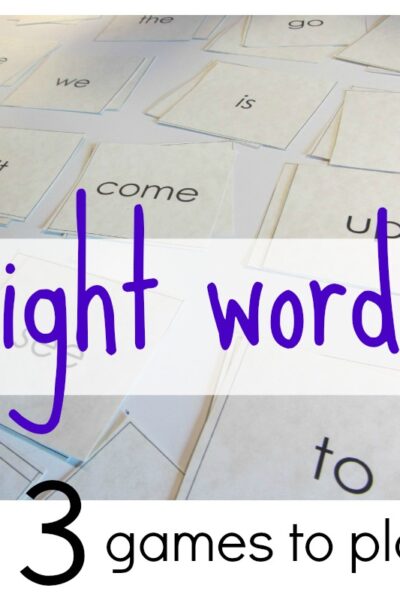 3 all-time best games to play with sight words