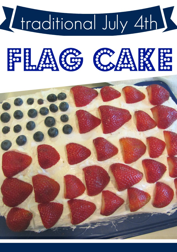 july 4th flag cake