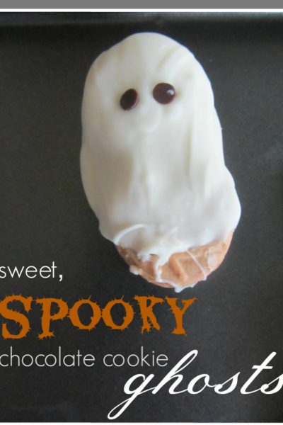 sweet spooky chocolate cookie ghosts