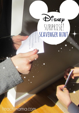 disney surprise scavenger hunt