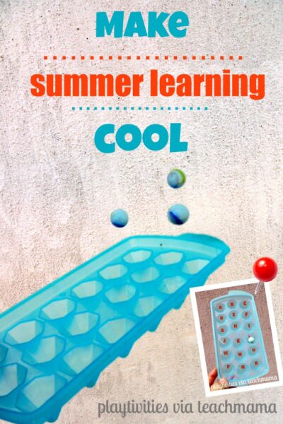 play with letters or numbers: cool summer learning for kids | birute from @playtivities guest posting on teachmama.com