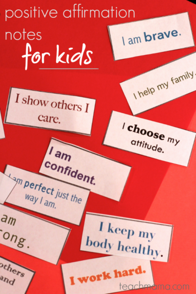 positive affirmation notes for kids teachmama.com