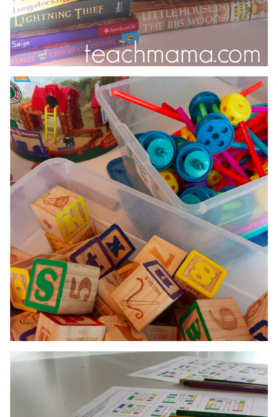 fun summertime learning for kids: tabletop surprises