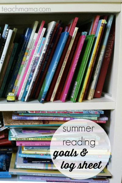 summer reading goals & reading logs: quick and easy