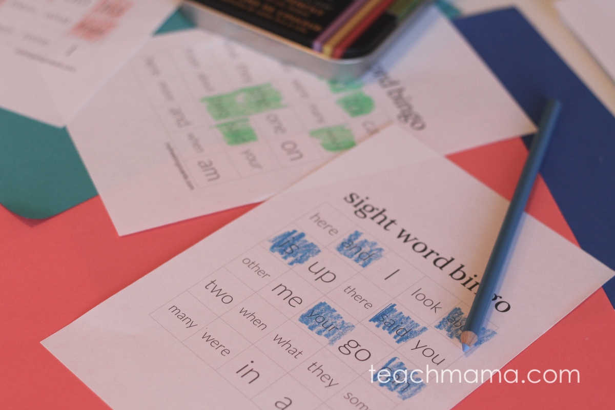 Sight Word Bingo Color And Learn Sight Words Teach Mama Sight Word Bingo Color And Learn Sight Words Teach Mama