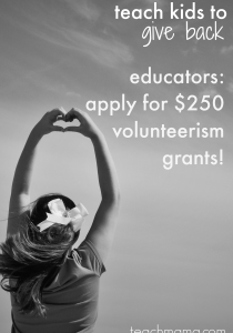 teach kids to give back $250 volunteer grants for students teachmama full