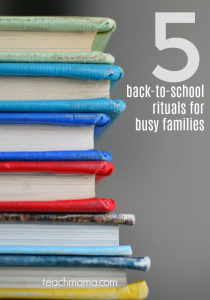 5 back to school rituals for busy families | teachmama.com