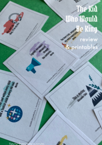 kid who would be king review and printables