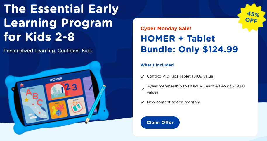 free tablet + app for a year