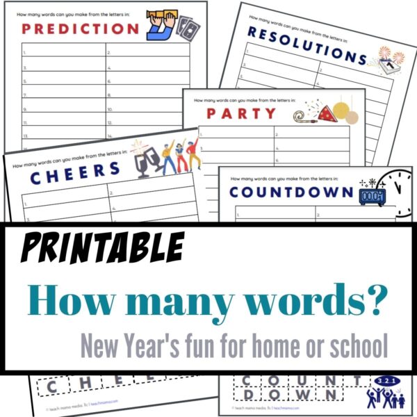 new year's 'how many words'