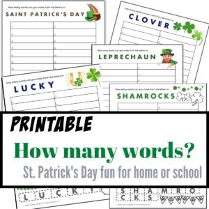 saint patrick's day 'how many words'