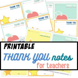 thank you teacher notes