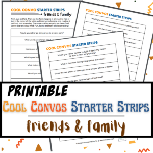 cool conversations: starters for friends and family