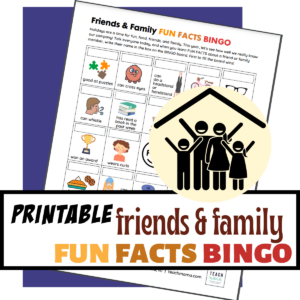friends and family fun facts bingo