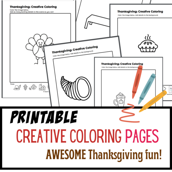 thanksgiving creative coloring pages