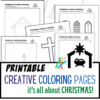 christmas creative coloring pages (religious) - Image 2