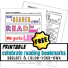celebrate reading bookmarks (half set) - Image 2