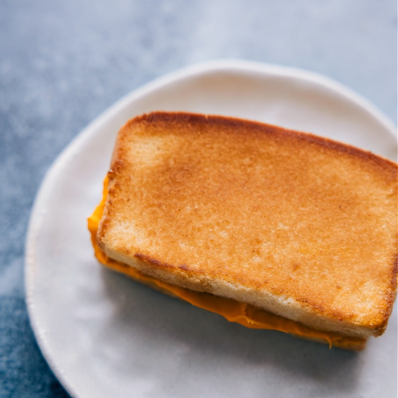 Fake grilled cheese sandwich
